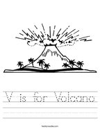volcano printable worksheet
