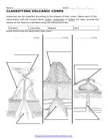 volcano worksheet high school