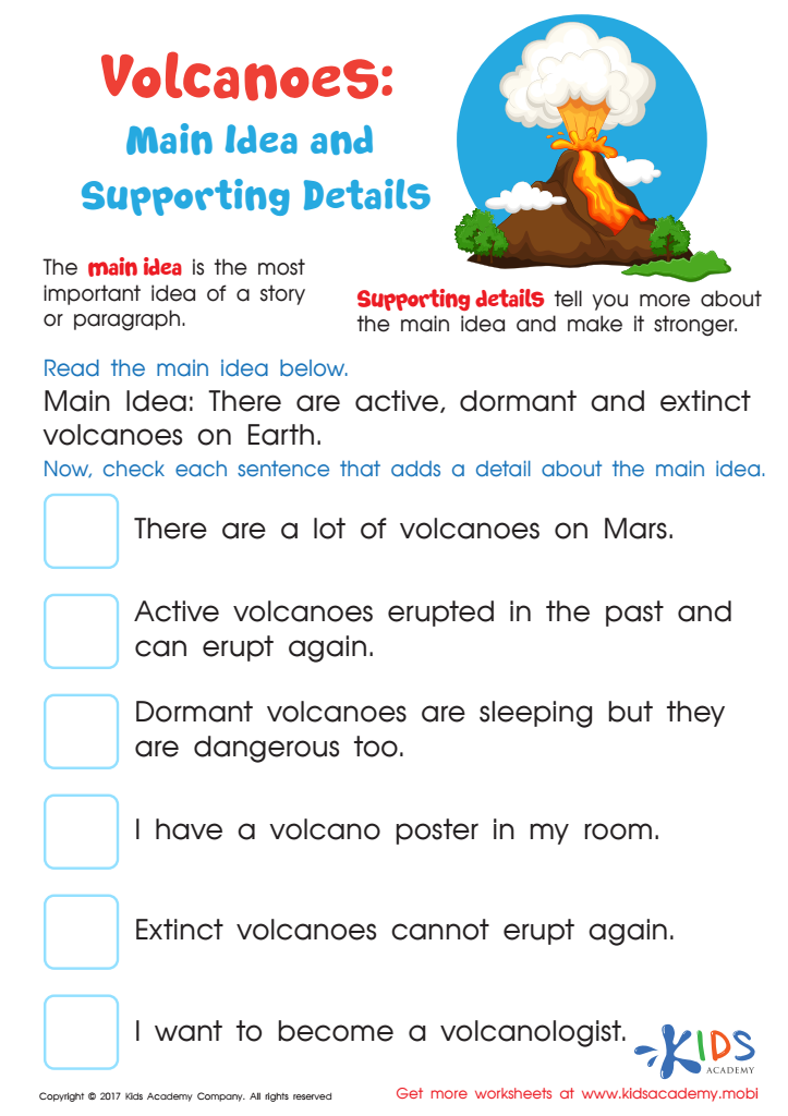 volcano worksheet pdf