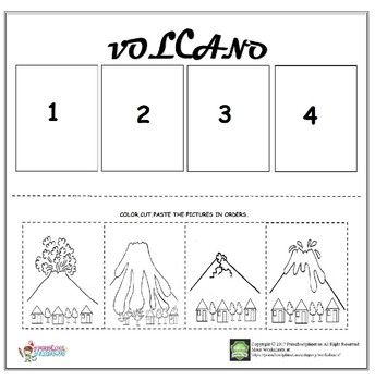 volcanoe worksheet