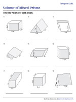 volume of a prism worksheet