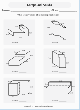 volume of composite figures worksheet 5th grade