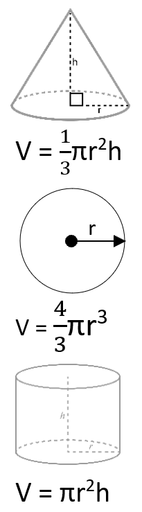 volume of cylinder cones and spheres worksheet