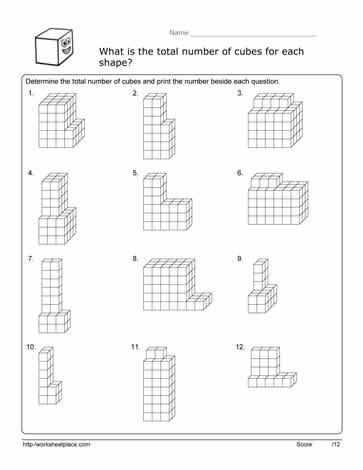 volume of figures worksheet
