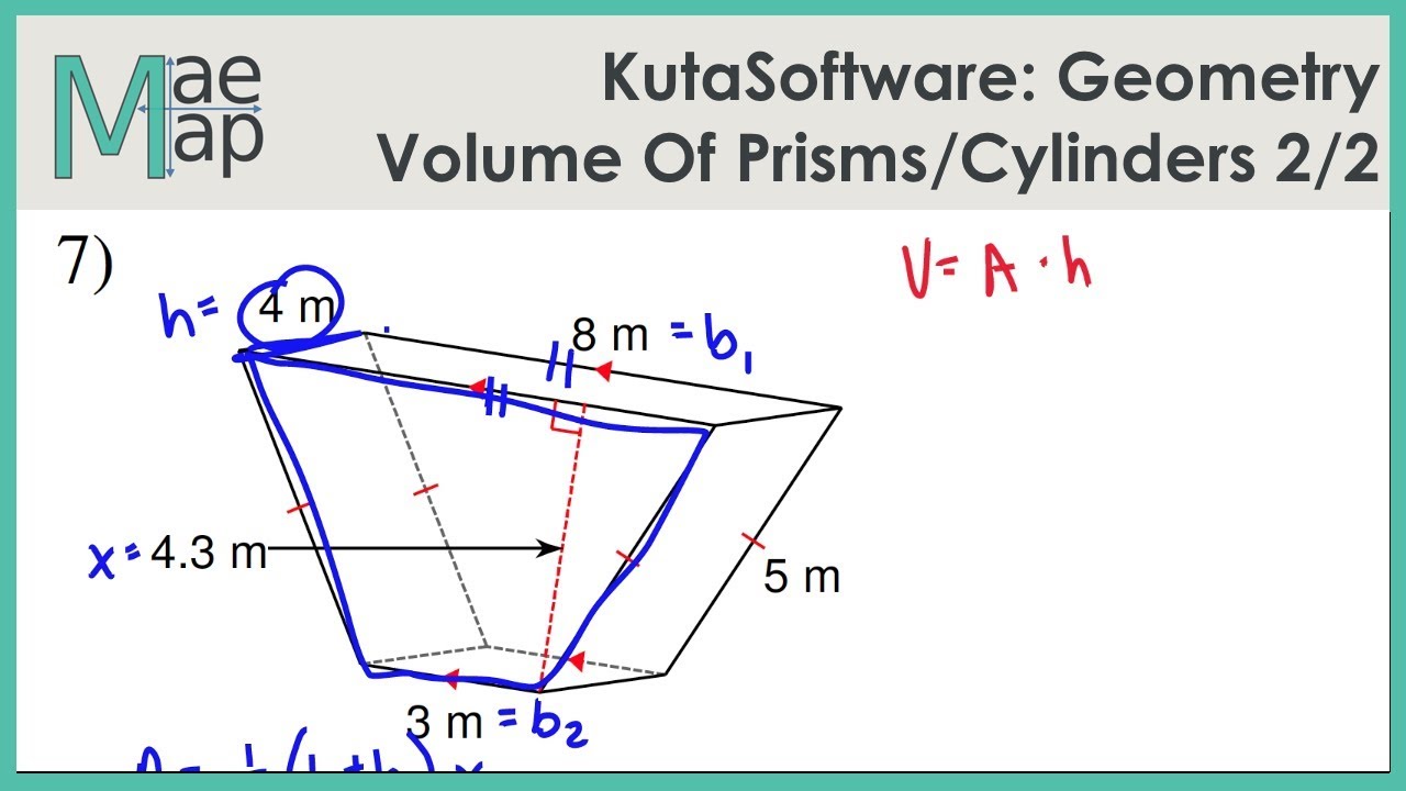 volume of prism and cylinder worksheet