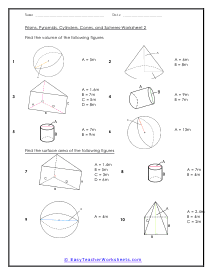 volume of prism and cylinder worksheet