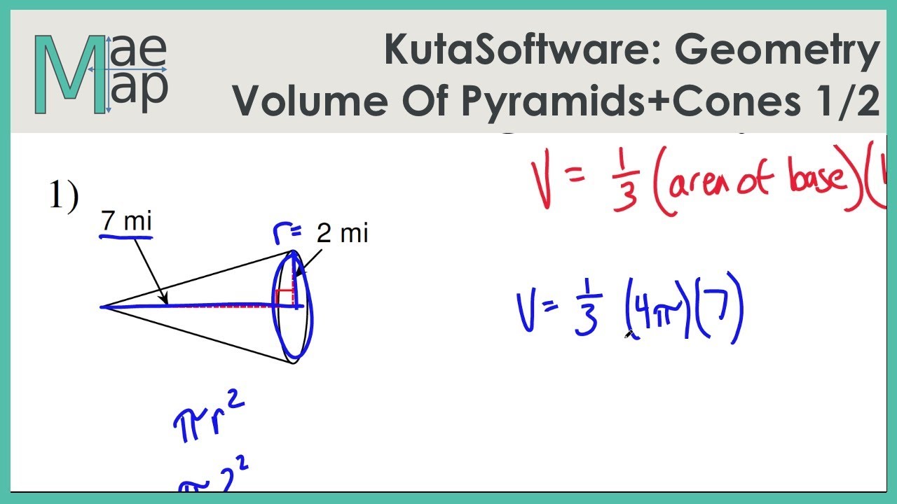 volume of pyramids cones and spheres worksheet