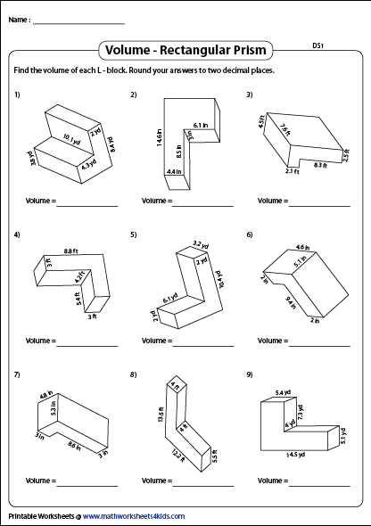 Volume of a Rectangular Prism Printable Worksheets Worksheets Library Volume of a Rectangular Prism Printable Worksheets Worksheets Library