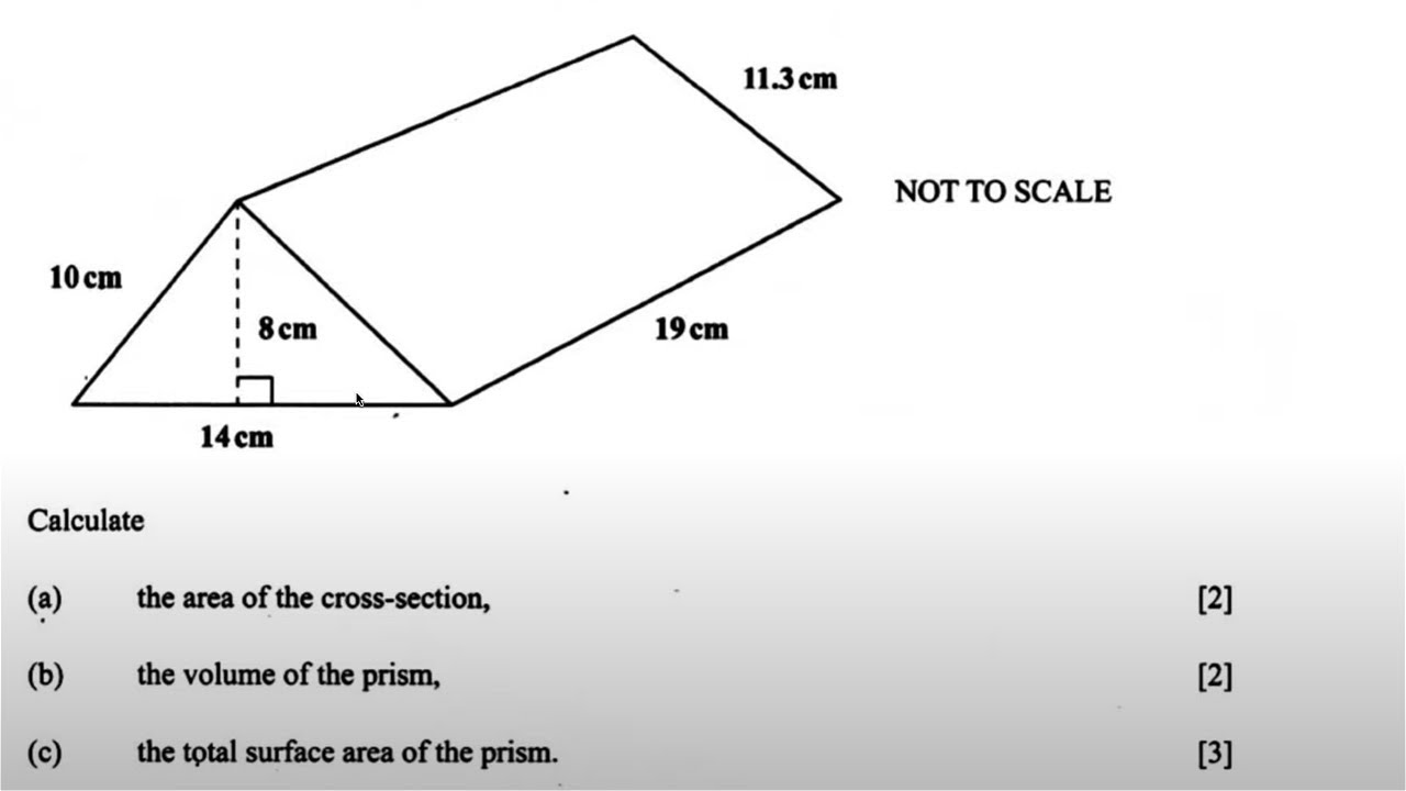 How to work out the volume of a triangular prism - YouTube