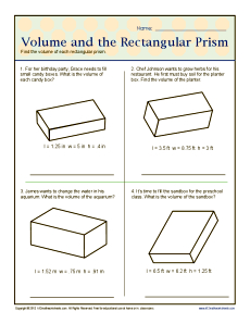 Volume and the Rectangular Prisms