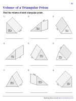 volume triangular prism worksheet