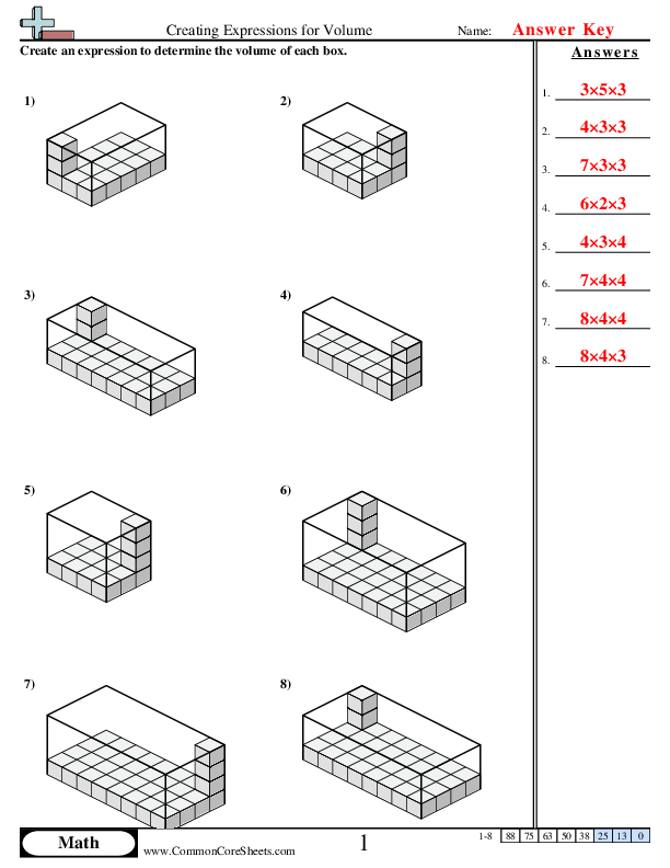 volume word problems worksheet 5th grade