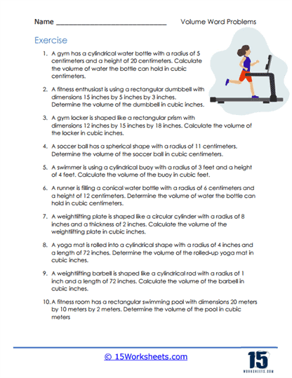 Volume Word Problems Worksheets - 15 Worksheets Library