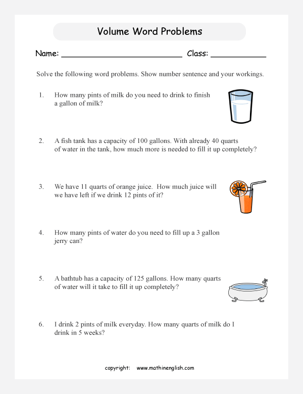 Printable primary math worksheet for math grades 1 to 6 based on ...