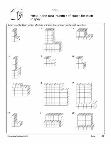 Volume Cube Worksheet Worksheets