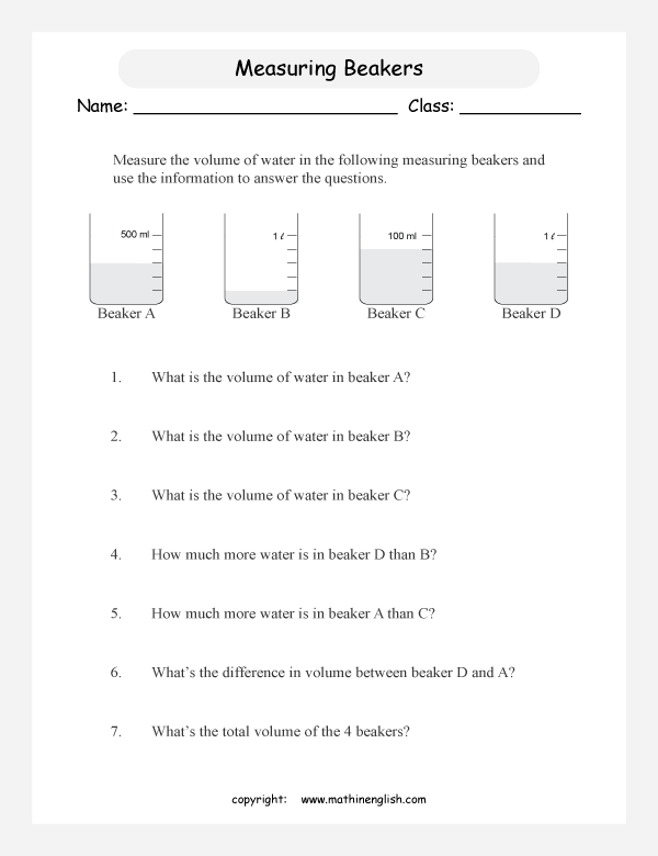 Printable primary math worksheet for math grades 1 to 6 based on ...