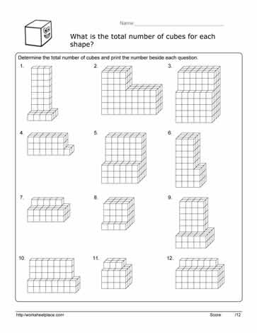 Volume Cube Worksheet Worksheets