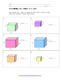 volumes of solids worksheet answers