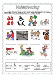 volunteering worksheet