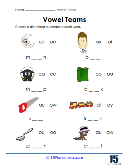 Vowel Teams Worksheets - 15 Worksheets Library