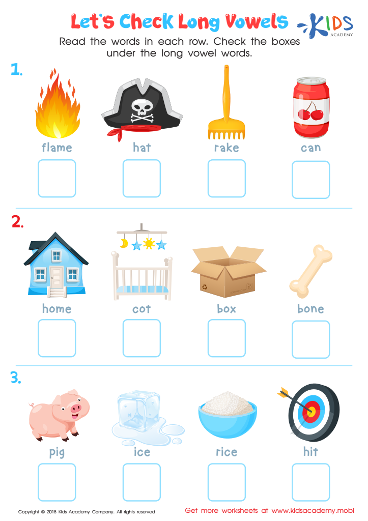 1st Grade Vowels Worksheets