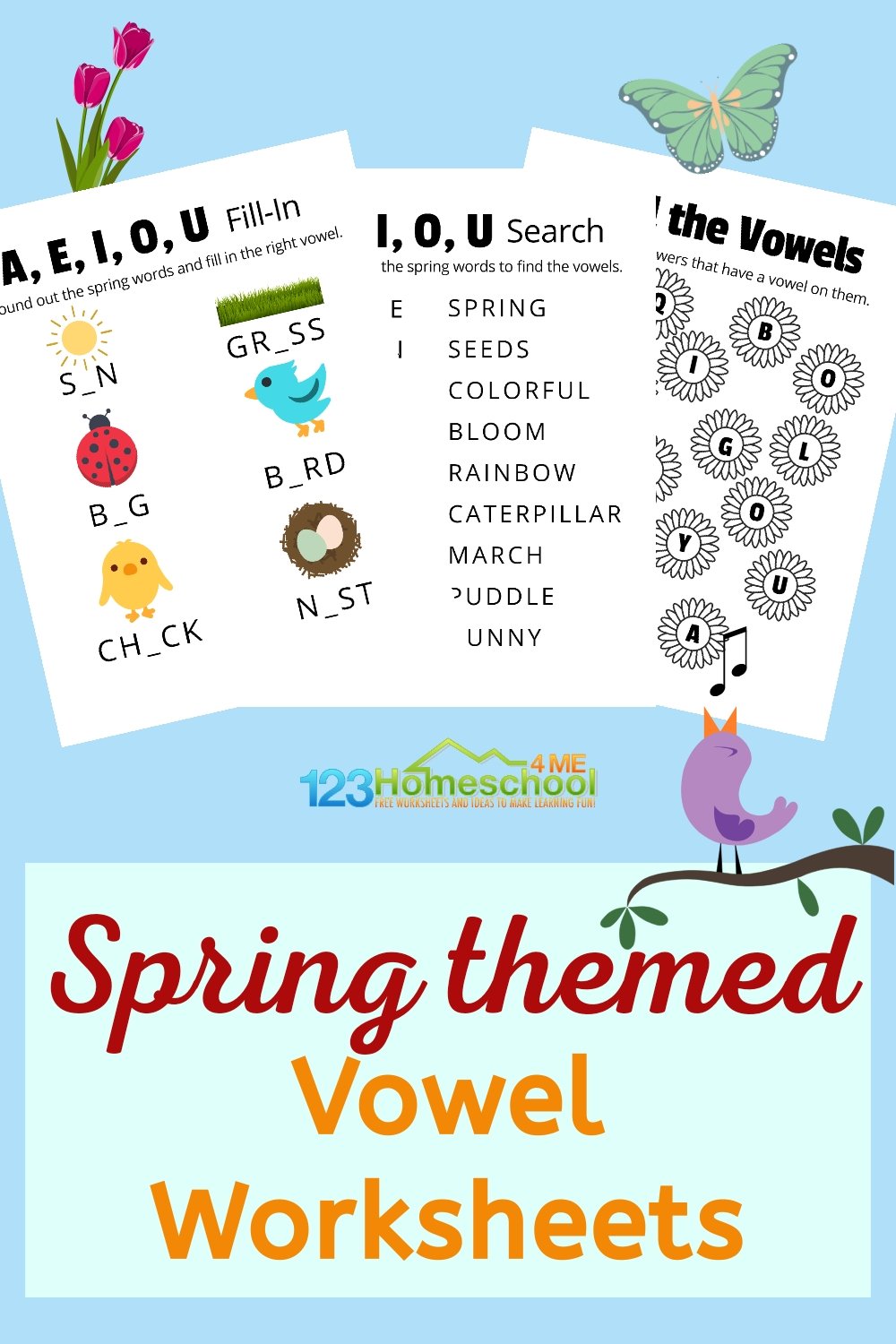 vowel worksheet for 1st grade