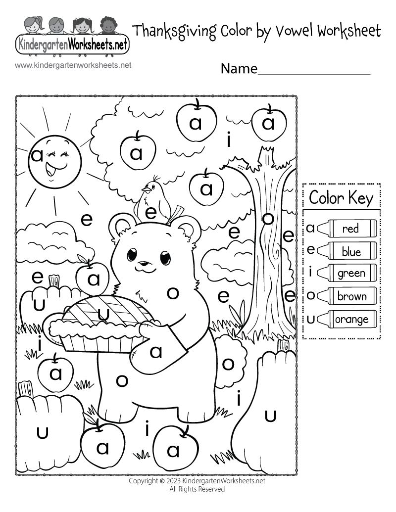vowel worksheet for