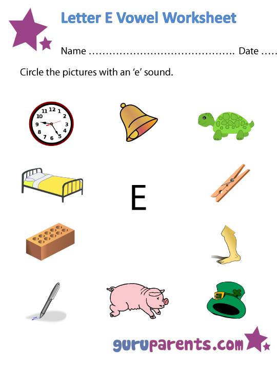 vowels worksheet for kindergarten