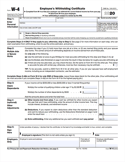 w 4 worksheet calculator