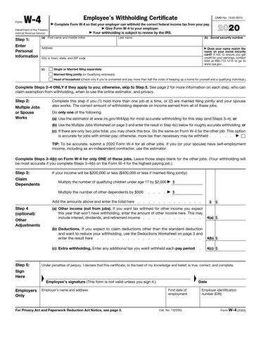 w 4 worksheet online