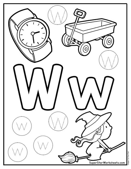 Letter W Worksheets -Worksheets Library