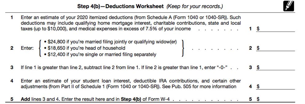 w4 allowance worksheet