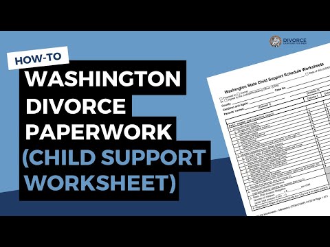 Filling out a Child Support Schedule Worksheet (Washington State ...