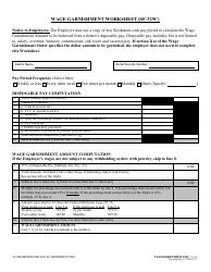 wage garnishment worksheet sf 329c