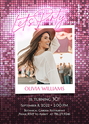 Custom Birthday Cards &  Invitations | Sparkling Birthday Party ...