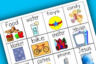 Needs and Wants I Spy Activity (teacher made) - Twinkl