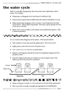 Free Printable Water Cycle Worksheets for All Grades