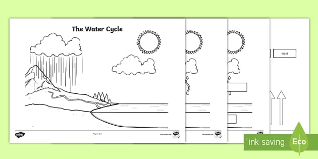 water cycle cut and paste worksheet