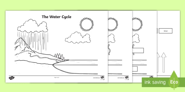 water cycle labeling worksheet