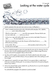 water cycle worksheet 5th grade