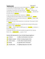 Properties of water worksheet - Nina Vosko - Properties of water ...