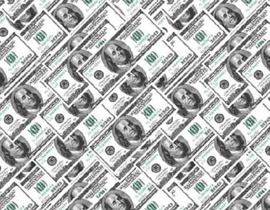 Water Transfer Printing 1 Metre Running Metre I CD-198-KT Dollar Dollar  Notes I 1 Running Metre Film in 50 cm Width I MST Design Film I Painting ...