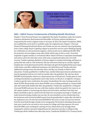 UMUC Finance Fundamentals of Building Wealth Worksheet.docx
