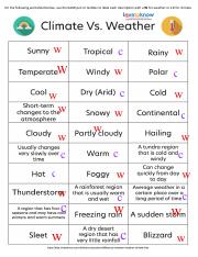 weather and climate worksheet pdf