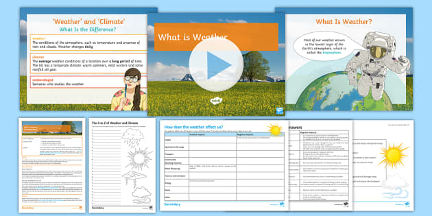 weather and climate worksheet