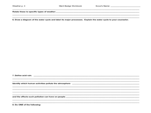 weather merit badge worksheet