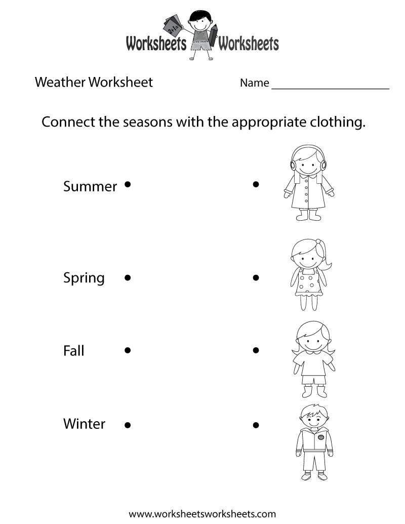 Fun Weather Worksheet | Worksheets Worksheets