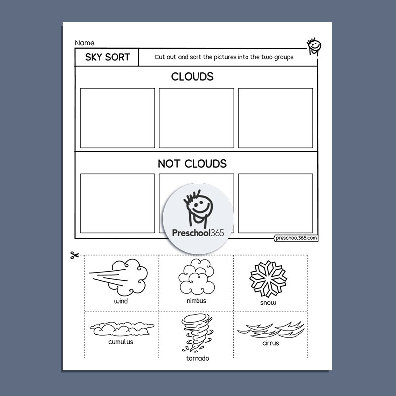 weather worksheet for first graders