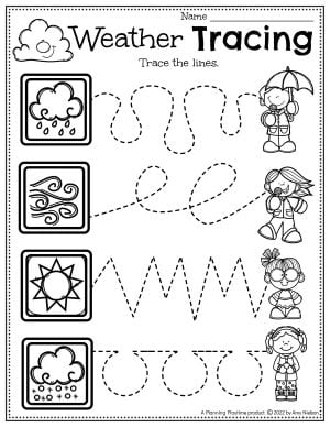 Weather Worksheets for Preschool - Planning Playtime