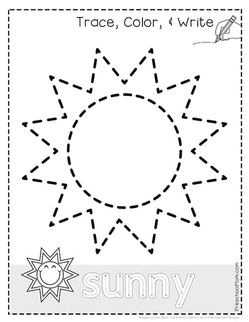 weather worksheet for preschool
